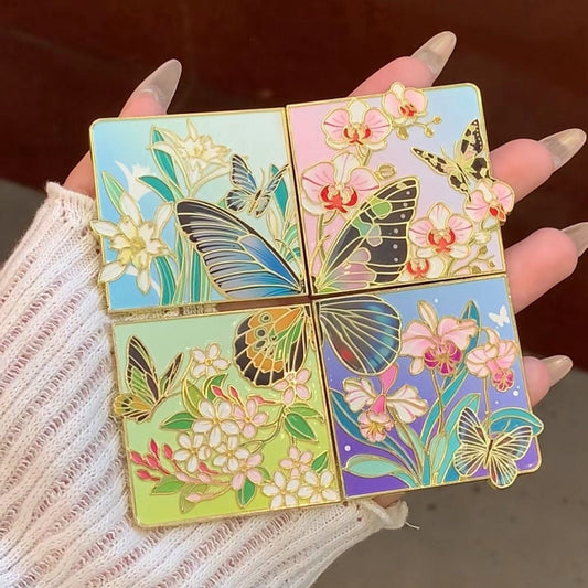 The Luminous Butterfly Fridge Magnet